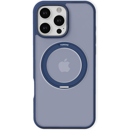 Custodia MagSafe per Apple iPhone 16 Pro Max, Torras, Ostand Pro, Blu navy