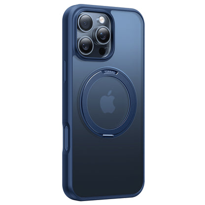Custodia MagSafe per Apple iPhone 16 Pro Max, Torras, Ostand Pro, Blu navy
