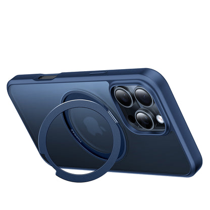 Custodia MagSafe per Apple iPhone 16 Pro Max, Torras, Ostand Pro, Blu navy