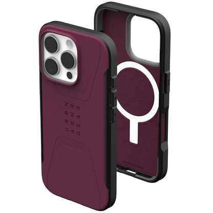 Custodia MagSafe per Apple iPhone 16 Pro Max, Urban Armor Gear, Civilian, Vinaccia