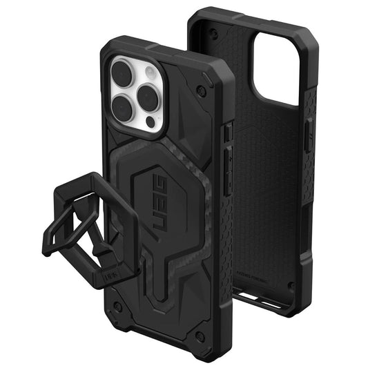 Custodia MagSafe per Apple iPhone 16 Pro Max, Urban Armor Gear, Monarch Pro Carbon Bundle, Nera