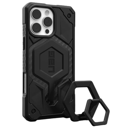 Custodia MagSafe per Apple iPhone 16 Pro Max, Urban Armor Gear, Monarch Pro Carbon Bundle, Nera