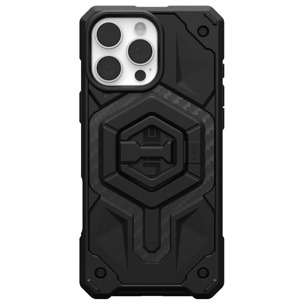 Custodia MagSafe per Apple iPhone 16 Pro Max, Urban Armor Gear, Monarch Pro Carbon Bundle, Nera