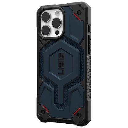 Custodia MagSafe per Apple iPhone 16 Pro Max, Urban Armor Gear, Monarch Pro Kevlar, Blu Navy