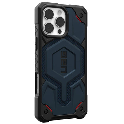 Custodia MagSafe per Apple iPhone 16 Pro Max, Urban Armor Gear, Monarch Pro Kevlar, Blu Navy
