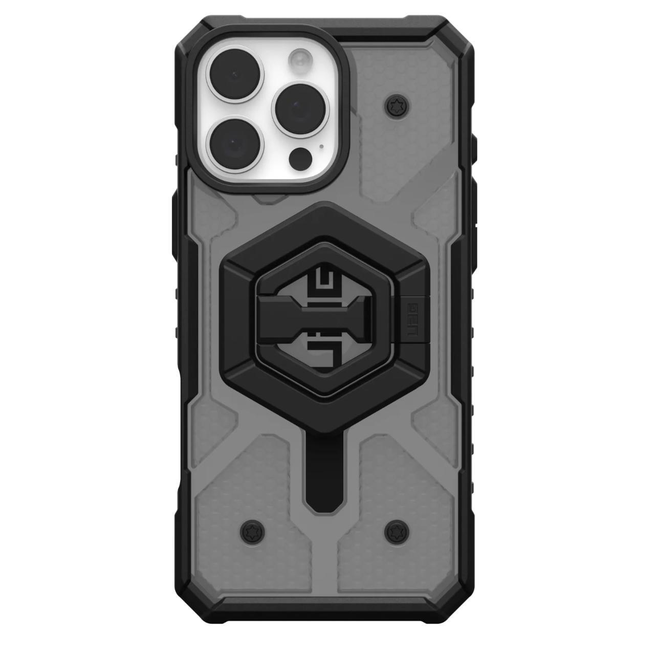 Custodia MagSafe per Apple iPhone 16 Pro Max, Urban Armor Gear, Pathfinder Clear Bundle, Grigio