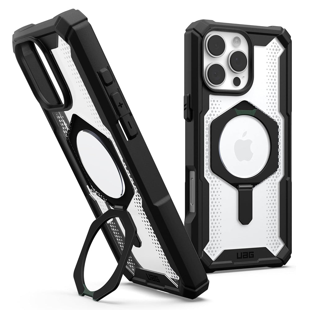 Custodia MagSafe per Apple iPhone 16 Pro Max, Urban Armor Gear, Plasma XTE, Nera Trasparente