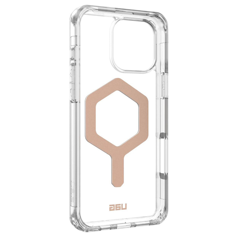 Custodia MagSafe per Apple iPhone 16 Pro Max, Urban Armor Gear, Plyo, Rosa Dorato