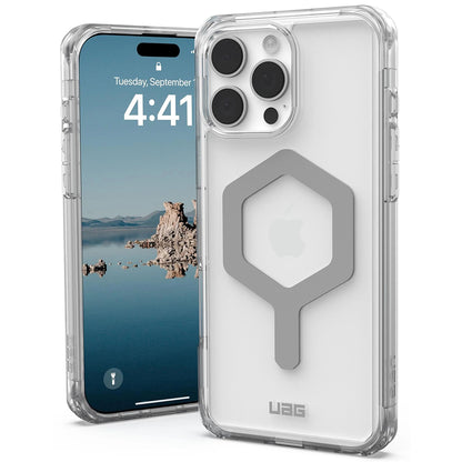 Custodia MagSafe per Apple iPhone 16 Pro Max, Urban Armor Gear, Plyo, Trasparente