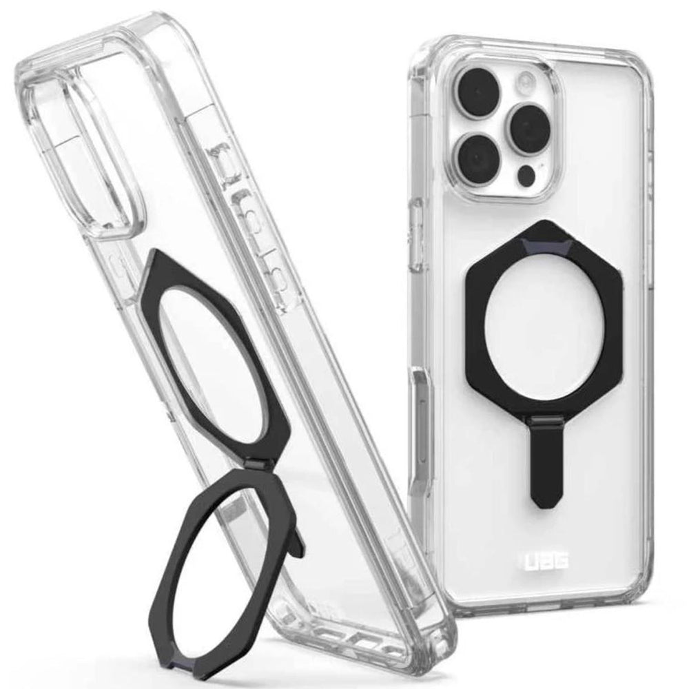 Custodia MagSafe per Apple iPhone 16 Pro Max, Urban Armor Gear, Plyo XTE, Nero Trasparente