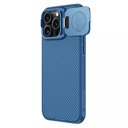 Custodia MagSafe per Apple iPhone 16 Pro, Nillkin, CamShield Prop, Blu