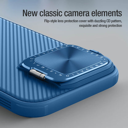 Custodia MagSafe per Apple iPhone 16 Pro, Nillkin, CamShield Prop, Blu
