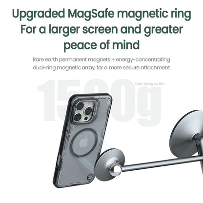 Custodia MagSafe per Apple iPhone 16 Pro, Nillkin, Iceblade Prop (con ritaglio per fotocamera), Verde