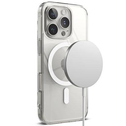 Custodia MagSafe per Apple iPhone 16 Pro, Ringke, Fusion, Trasparente