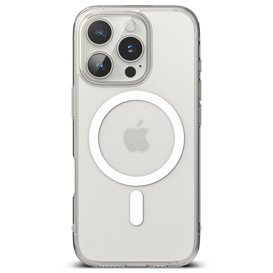 Custodia MagSafe per Apple iPhone 16 Pro, Ringke, Fusion, Trasparente Opaca