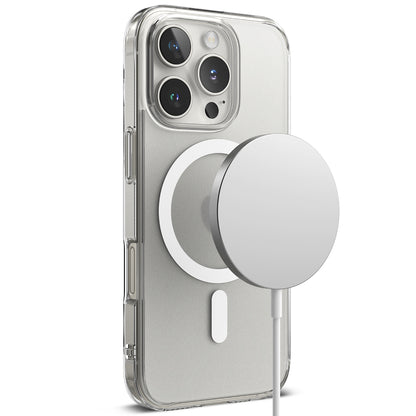 Custodia MagSafe per Apple iPhone 16 Pro, Ringke, Fusion, Trasparente Opaca