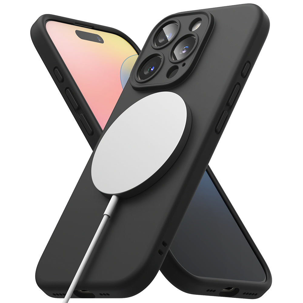 MagSafe Case for Apple iPhone 16 Pro, Ringke, Silicone, Black