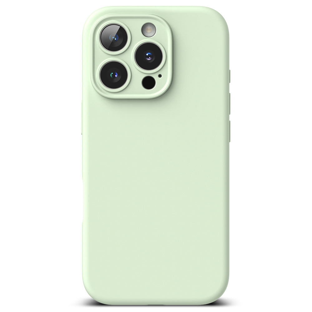 Custodia MagSafe per Apple iPhone 16 Pro, Ringke, Silicone, Verde Chiaro