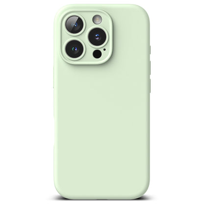 Custodia MagSafe per Apple iPhone 16 Pro, Ringke, Silicone, Verde Chiaro