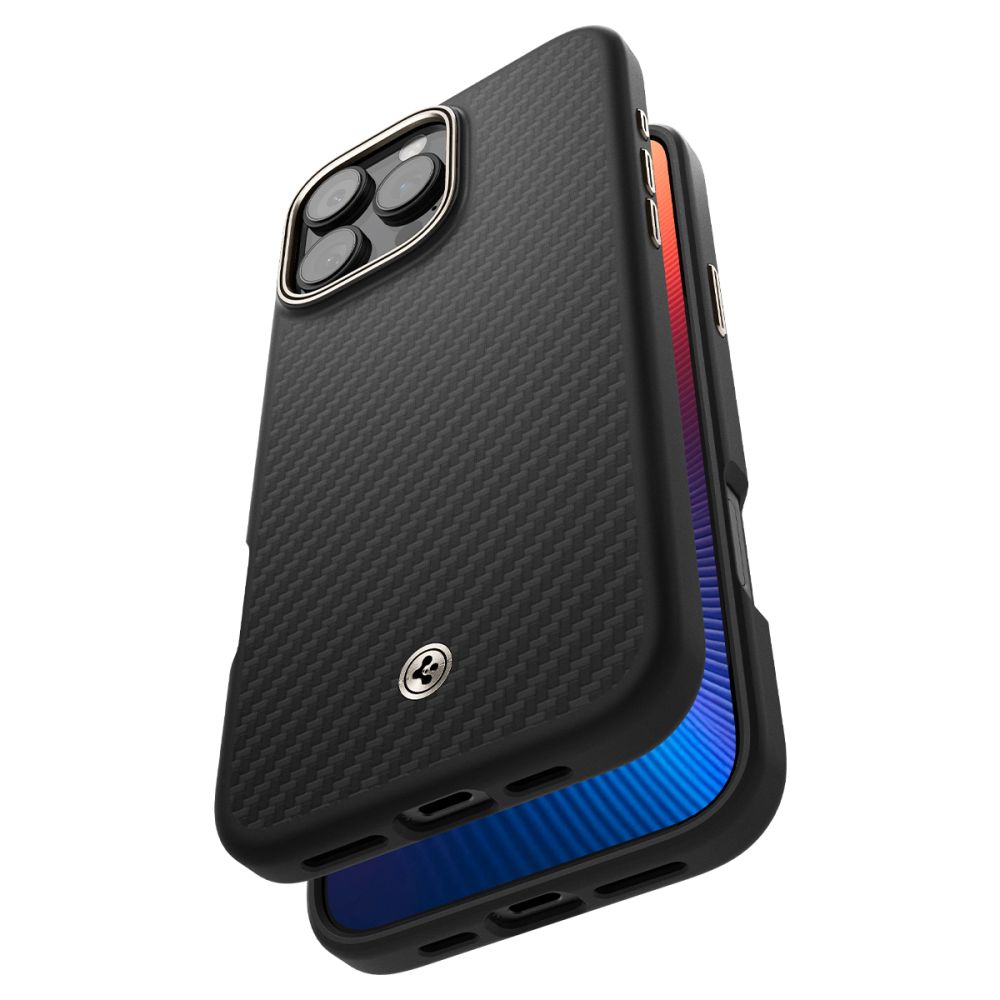 Custodia MagSafe per Apple iPhone 16 Pro, Spigen, Enzo Aramid, Nera