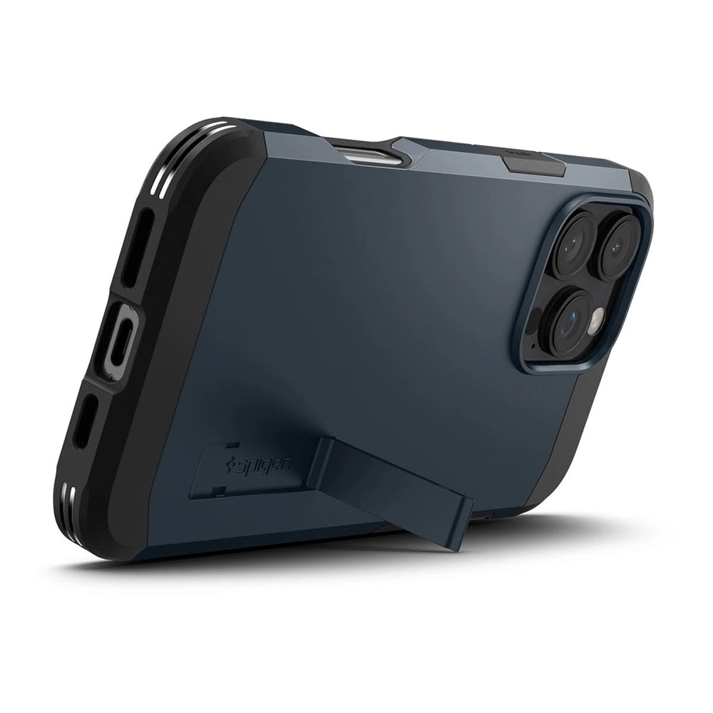 Custodia MagSafe per Apple iPhone 16 Pro, Spigen, Tough Armor, Blu ACS08147