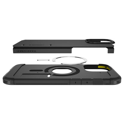 Custodia MagSafe per Apple iPhone 16 Pro, Spigen, Tough Armor, Nera ACS08146