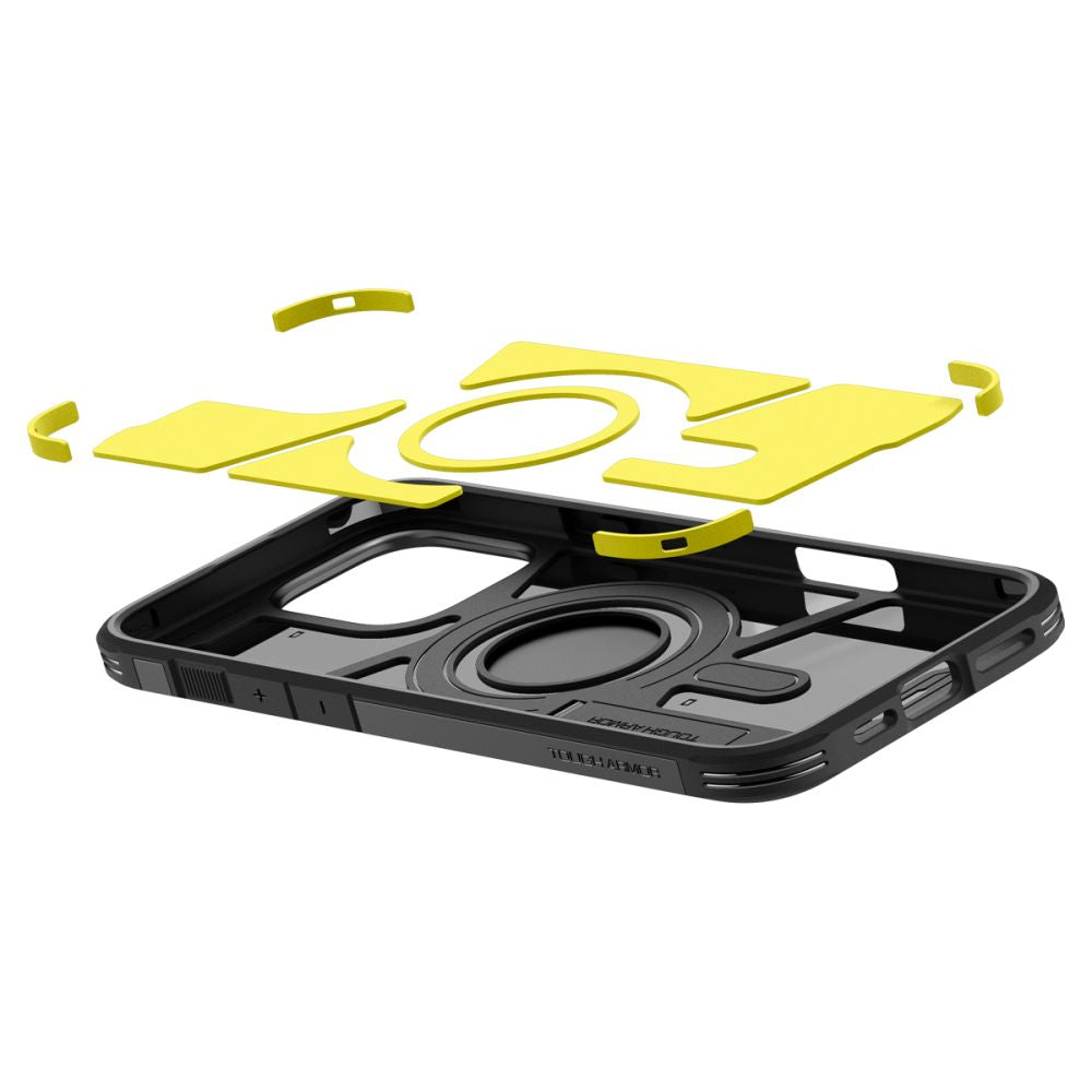 Custodia MagSafe per Apple iPhone 16 Pro, Spigen, Tough Armor, Nera ACS08146