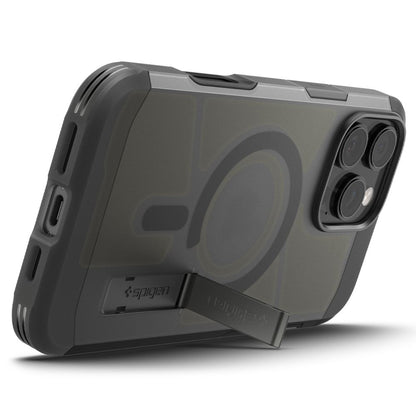 Custodia MagSafe per Apple iPhone 16 Pro, Spigen, Tough Armor, Nera Satinata ACS09072
