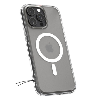 Custodia MagSafe per Apple iPhone 16 Pro, Spigen, Ultra Hybrid, Trasparente Satinata ACS08133