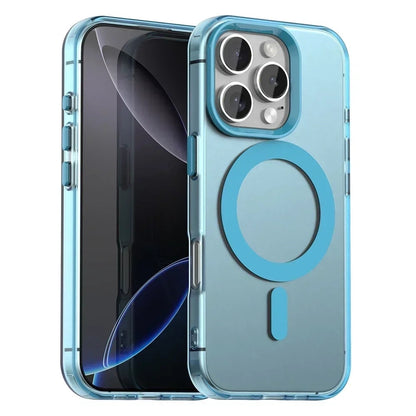 Custodia MagSafe per Apple iPhone 16 Pro, Techsuit, CandyCase, Blu