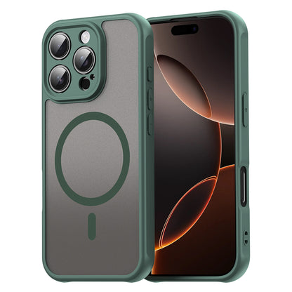 Custodia MagSafe per Apple iPhone 16 Pro, Techsuit, HaloFrost II, Verde