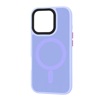 Custodia MagSafe per Apple iPhone 16 Pro, Techsuit, HaloFrost, Viola Chiaro