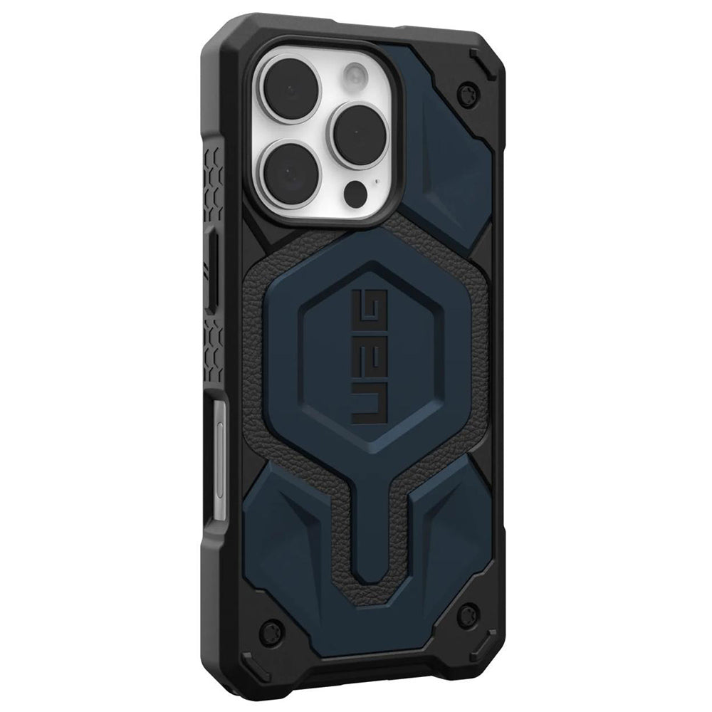 Custodia MagSafe per Apple iPhone 16 Pro, Urban Armor Gear, Monarch Pro, Blu Navy