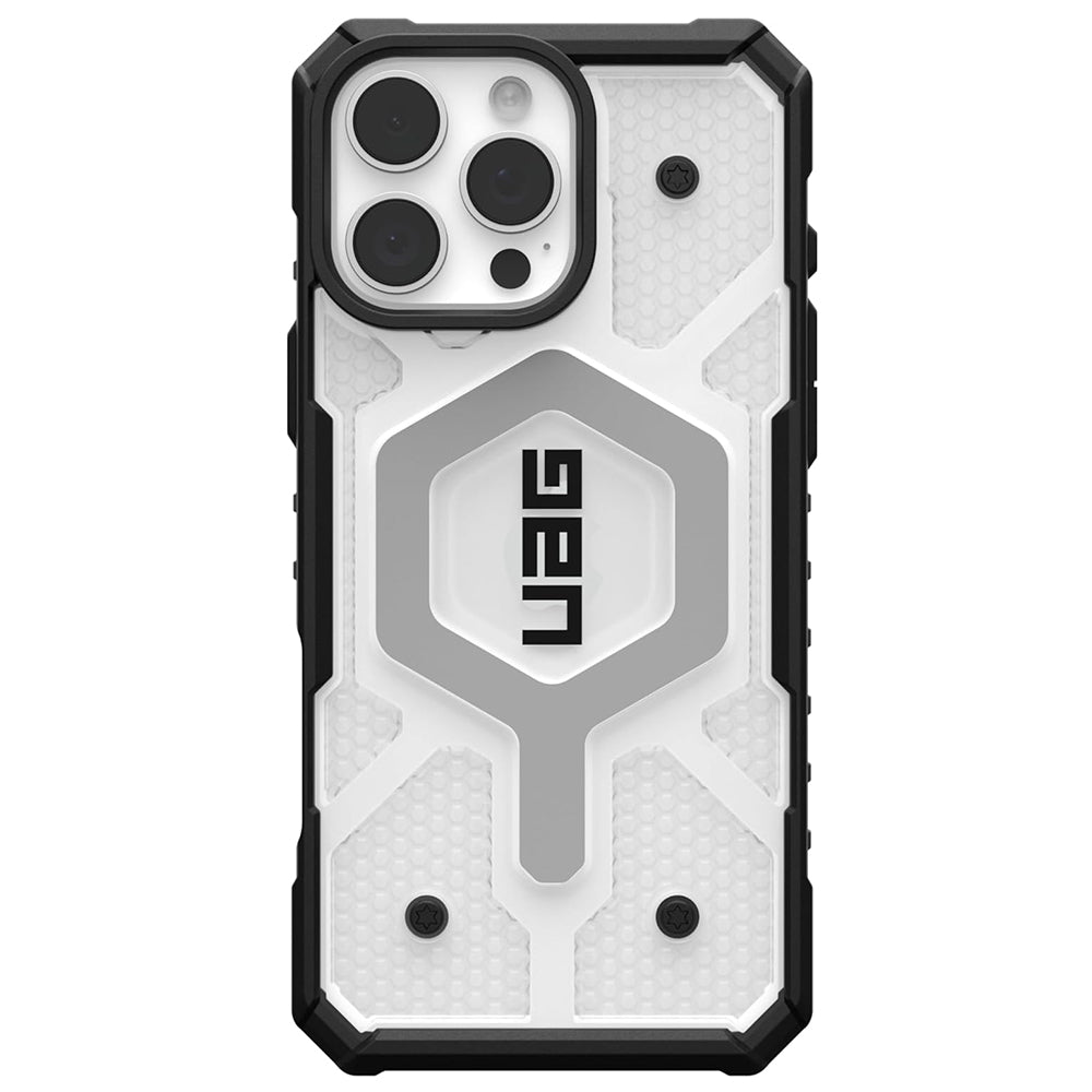 Custodia MagSafe per Apple iPhone 16 Pro, Urban Armor Gear, Pathfinder Clear, Trasparente