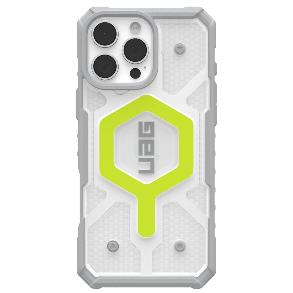 Custodia MagSafe per Apple iPhone 16 Pro, Urban Armor Gear, Pathfinder Clear, Verde