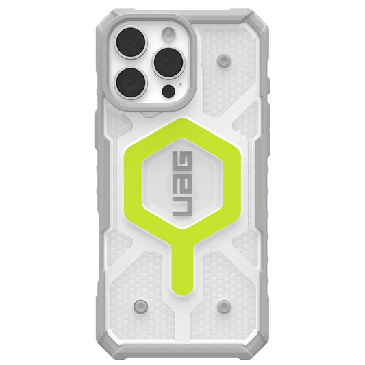 Custodia MagSafe per Apple iPhone 16 Pro, Urban Armor Gear, Pathfinder Clear, Verde