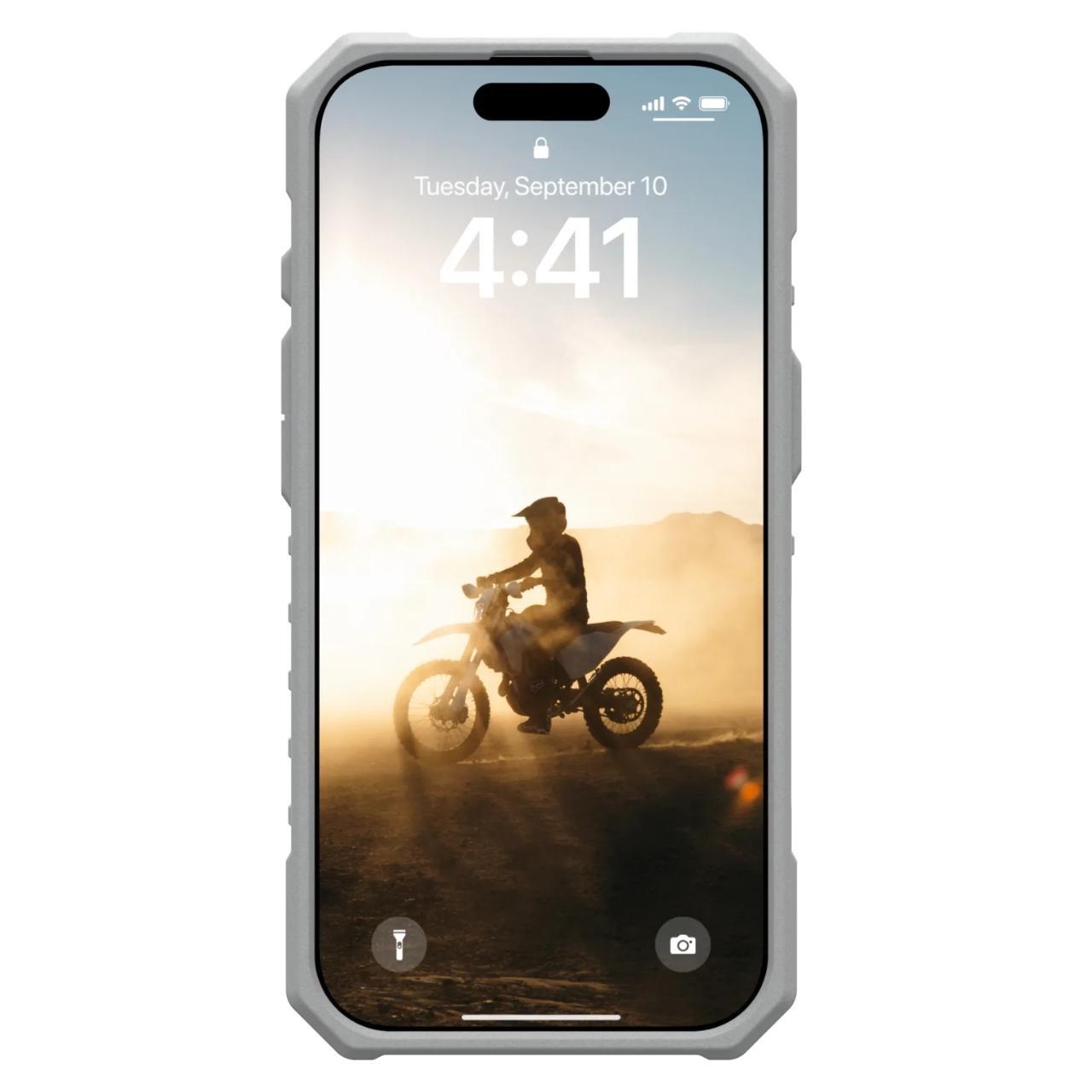 Custodia MagSafe per Apple iPhone 16 Pro, Urban Armor Gear, Pathfinder Clear, Verde