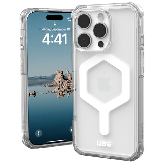 Custodia MagSafe per Apple iPhone 16 Pro, Urban Armor Gear, Plyo, Bianca