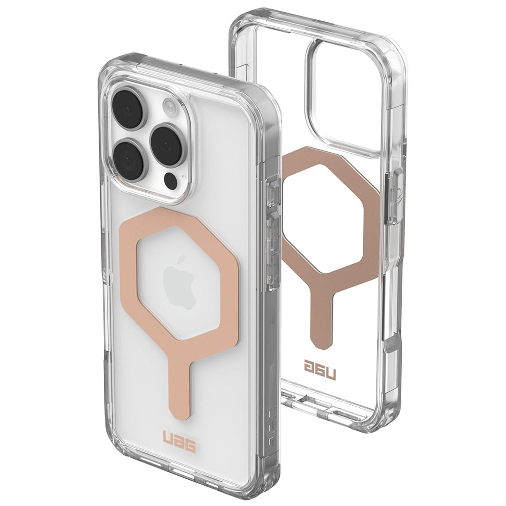 Custodia MagSafe per Apple iPhone 16 Pro, Urban Armor Gear, Plyo, Rosa Dorato