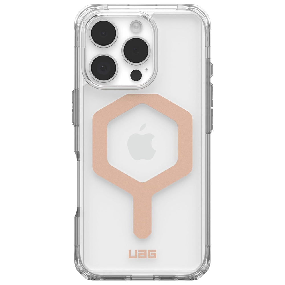 Custodia MagSafe per Apple iPhone 16 Pro, Urban Armor Gear, Plyo, Rosa Dorato
