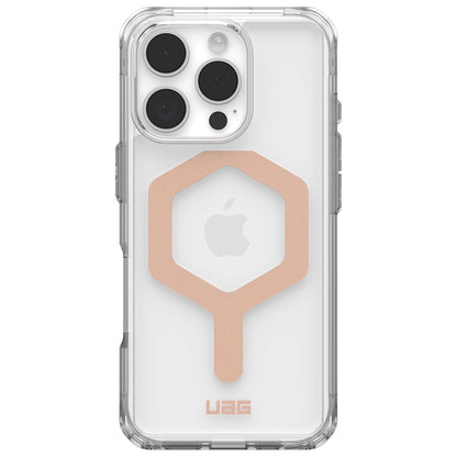 Custodia MagSafe per Apple iPhone 16 Pro, Urban Armor Gear, Plyo, Rosa Dorato