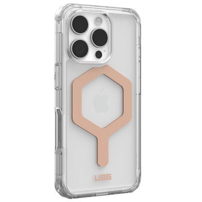 Custodia MagSafe per Apple iPhone 16 Pro, Urban Armor Gear, Plyo, Rosa Dorato