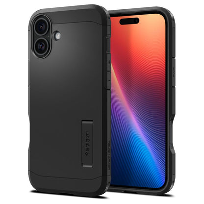 Custodia MagSafe per Apple iPhone 16, Spigen, Tough Armor, Nera ACS08216