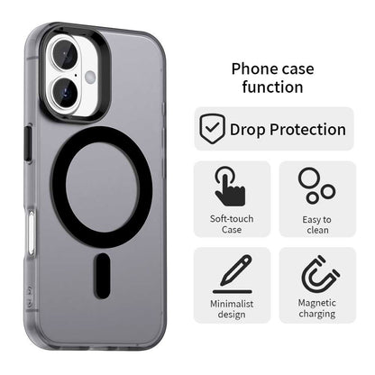 Custodia MagSafe per Apple iPhone 16, Techsuit, CandyCase, Nera