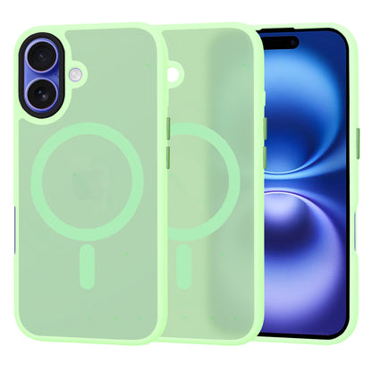 Custodia MagSafe per Apple iPhone 16, Techsuit, HaloFrost, Verde Chiaro