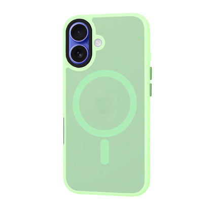 Custodia MagSafe per Apple iPhone 16, Techsuit, HaloFrost, Verde Chiaro