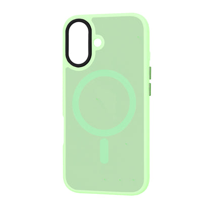Custodia MagSafe per Apple iPhone 16, Techsuit, HaloFrost, Verde Chiaro