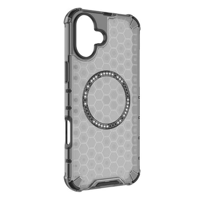 Custodia MagSafe per Apple iPhone 16, Techsuit, HoneyComb Shield, Nera