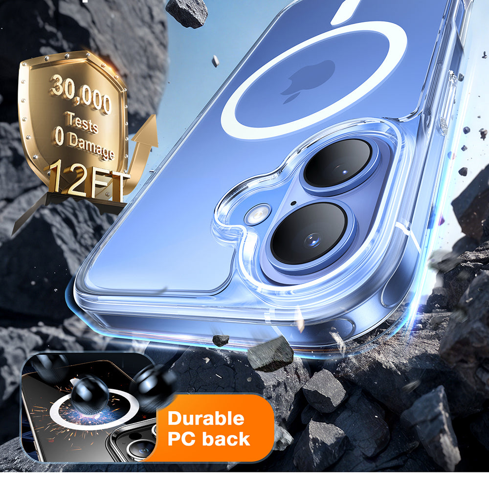 MagSafe Case for Apple iPhone 16, Torras, Diamond, Transparent