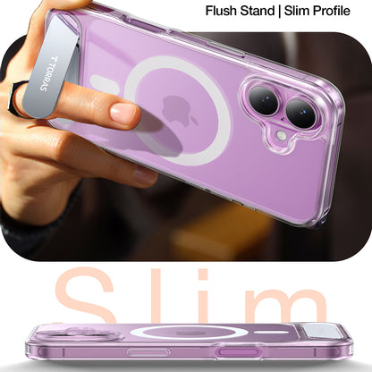 MagSafe Case for Apple iPhone 16, Torras, Pstand, Transparent